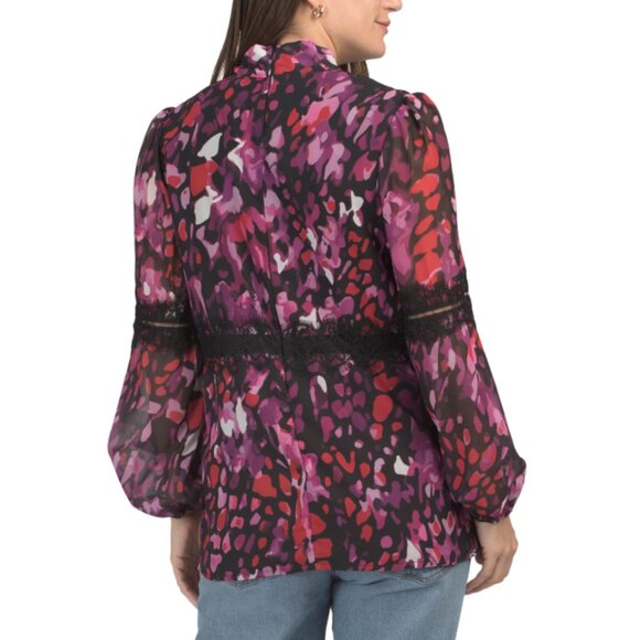 DALIA MACPHEE Pink Multi Lightweight Printed Blouse - Picture 2 of 2